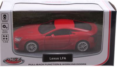 Johntoy sportauto schaalmodel 1:43 8 cm Lexus rood Johntoy sportauto schaalmodel 1:43 8 cm Lexus rood