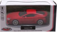 Johntoy sportauto schaalmodel 1:43 8 cm Lexus rood - thumbnail