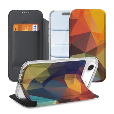 Book Wallet Case Apple iPhone Air Polygon Color
