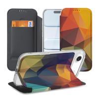 Book Wallet Case Apple iPhone Air Polygon Color