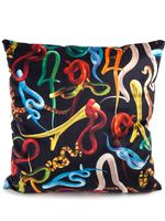 Seletti coussin Snakes carré - Noir - thumbnail