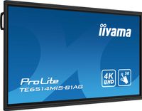 iiyama TE6514MIS-B1AG beeldkrant Interactief flatscreen 165,1 cm (65") LCD Wifi 435 cd/m² 4K Ultra HD Zwart Touchscreen Type processor Android 24/7 - thumbnail