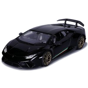 Modelauto/speelgoedauto Lamborghini Huracan Performante - zwart - schaal 1:24/19 x 8 x 5 cm