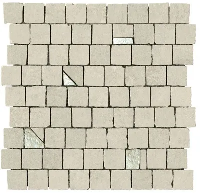 Mozaïektegel Serenissima Studio 50 1069314 VLMoz.300X300 Sabbia 10mm Mat Ret.R10 F:Random