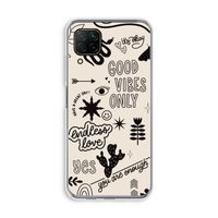 Good vibes: Huawei P40 Lite Transparant Hoesje