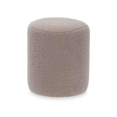 Poef Gift Decor Bruin Stof Hout MDF