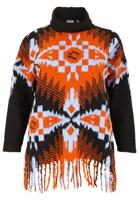 Yoek Trui met franje JACQUARD | Multi | Maat 54/56