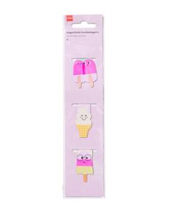 HEMA Magnetische Boekenleggers Ijsjes - 3 Stuks