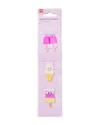 HEMA Magnetische Boekenleggers Ijsjes - 3 Stuks