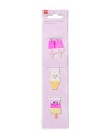 HEMA Magnetische Boekenleggers Ijsjes - 3 Stuks