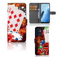 OPPO Find X5 Lite | Reno 7 5G Wallet Case met Pasjes Casino