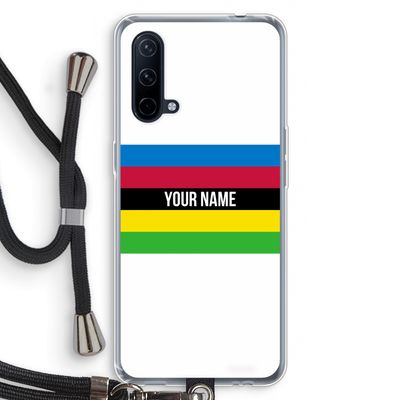 WK Wielrennen: OnePlus Nord CE 5G Transparant Hoesje met koord