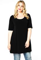 Yoek Tuniek wide bottom strik | Zwart | Maat 58/60