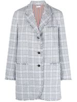 Thom Browne blazer à carreaux - Gris - thumbnail