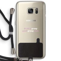 uzelf graag zien: Samsung Galaxy S7 Transparant Hoesje met koord