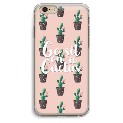 Cactus quote: iPhone 6 Plus / 6S Plus Transparant Hoesje
