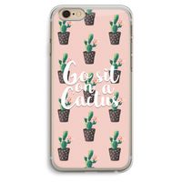 Cactus quote: iPhone 6 Plus / 6S Plus Transparant Hoesje