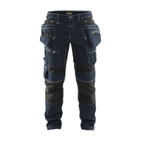 Blåkläder Werkbroek Denim Stretch X1900 19901141 | Marineblauw/Zwart | Maat C44 - 7330509531846