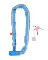 HEMA Kettingslot Met Sleutel Blauw HEMA Kettingslot Met Sleutel Blauw