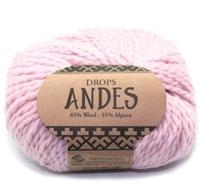 Drops Andes Uni Colour 3145 Poederroze