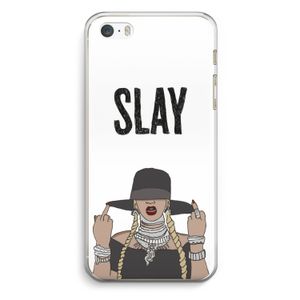 Slay All Day: iPhone 5 / 5S / SE Transparant Hoesje
