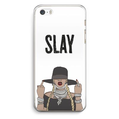Slay All Day: iPhone 5 / 5S / SE Transparant Hoesje