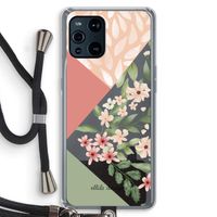 Sweet heaven geometrics: Oppo Find X3 Pro Transparant Hoesje met koord Sweet heaven geometrics: Oppo Find X3 Pro Transparant Hoesje met koord