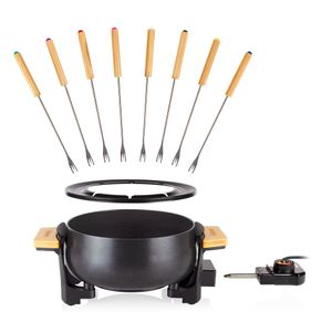 Tristar FO-1108 Bamboe Fondue – 1.5L Volume – Geschikt voor 8 personen