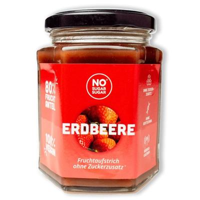 No Sugar Sugar Fruitspread Aardbei (260 gr)