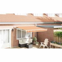 VidaXL Markies geel en oranje 350 x 250 x 165 cm polyester