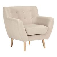 Hioshop Monte fauteuil zandkleurig.