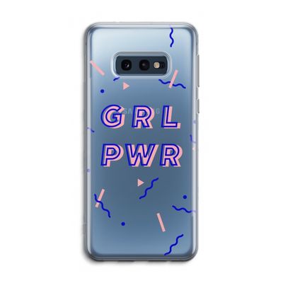 GRL PWR: Samsung Galaxy S10e Transparant Hoesje
