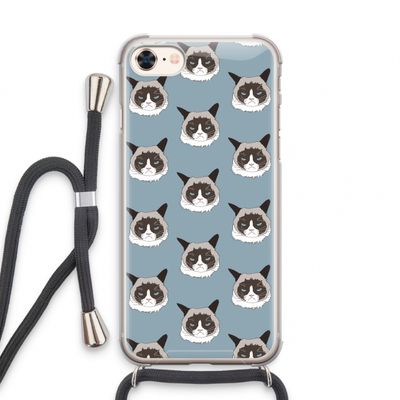 It's a Purrr Case: iPhone 8 Transparant Hoesje met koord