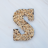 Chocoladeletter S Puur / Hazelnoot (225 gram)