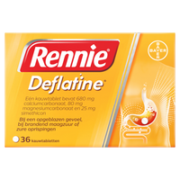 Rennie Deflatine kauwtabletten bij opgeblazen gevoel of winderigheid - thumbnail