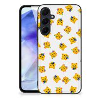 Back Case voor Samsung Galaxy A55 Katten Emojis - thumbnail