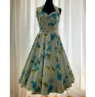 30% korting | Vivien Of Holloway Halterneck Biscuit Dress Mint-S