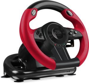 SpeedLink TRAILBLAZER Racing Wheel Stuur USB PlayStation 3, PlayStation 4, PlayStation 4 Slim, PlayStation 4 Pro, PC, Xbox One, Xbox One S Rood/zwart Incl.