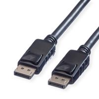 ROLINE DisplayPort kabel, DP-DP, v1.2, M - M, TPE, zwart, 1 m