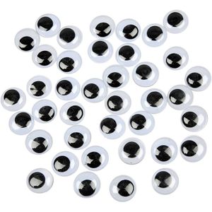 16x Wiebel oogjes/googly eyes 20 mm   -