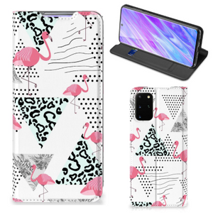 Samsung Galaxy S20 Plus Hoesje maken Flamingo Triangle