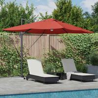 Cantilever Roma parasol Rood en Zwart 352 x 251 x 265 cm