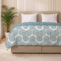 1+1 Gratis Wasbaar Easy Dekbed Zonder Overtrek - Zonder Overtrek - Curvy Lines - Dekbed-Discounter.nl