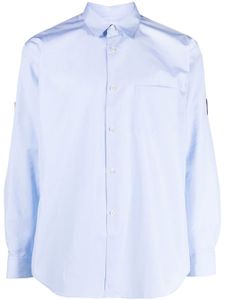 Comme Des Garçons Shirt chemise à détails de découpes - Bleu