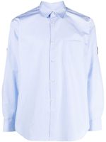 Comme Des Garçons Shirt chemise à détails de découpes - Bleu - thumbnail