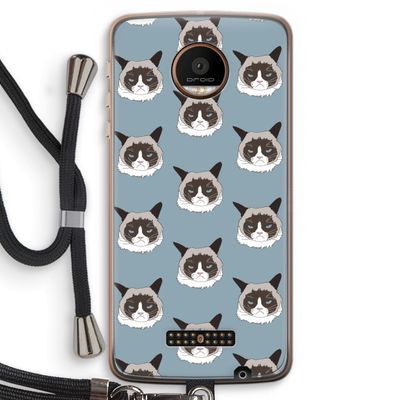 It's a Purrr Case: Motorola Moto Z Force Transparant Hoesje met koord