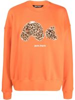 Palm Angels sweat Leopard Teddy - Orange