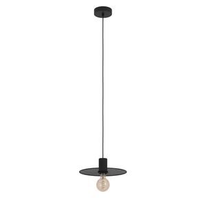 EGLO Ikeston Hanglamp - E27 - Ø 28 cm - Zwart - Staal