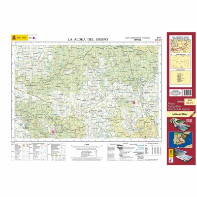 Topografische kaart 679 MT50 La Aldea del Obispo | CNIG - Instituto Geográfico Nacional1