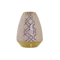 Vaas DKD Home Decor Porselein Roze Gouden Orientaals (18 x 18 x 24 cm)